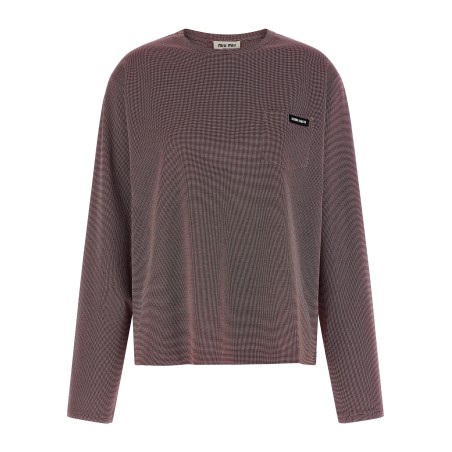 Jacquard jersey t-shirt
