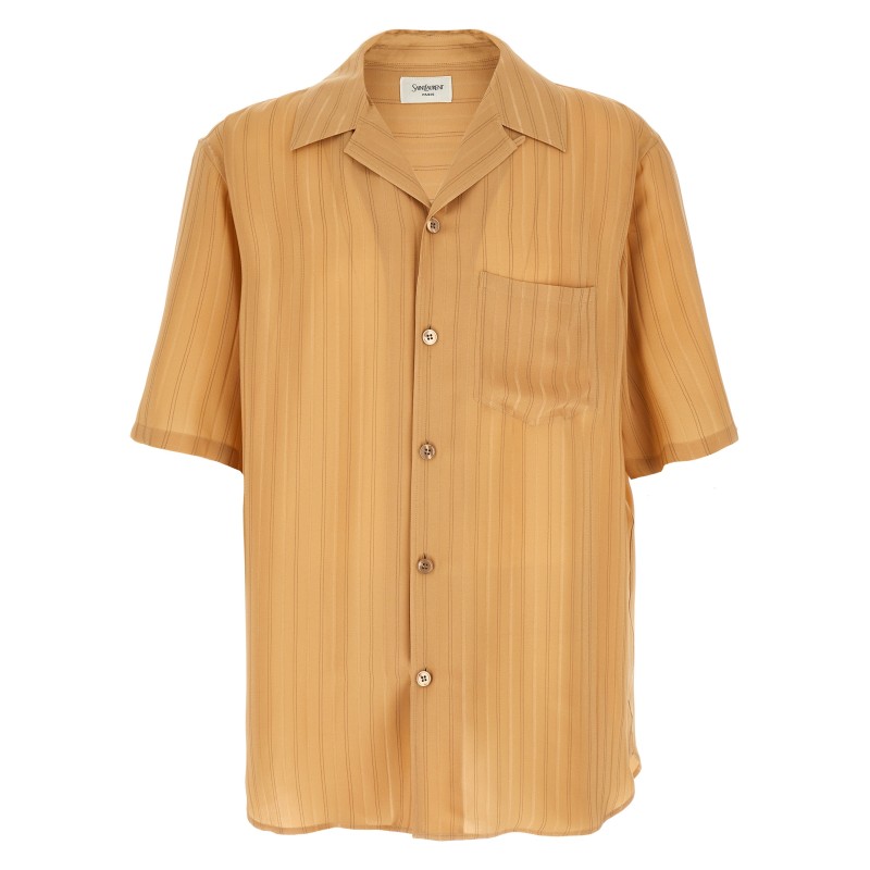 Striped silk shirt