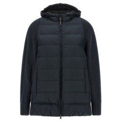 'Shiny Zipper Pull' down jacket
