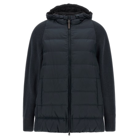 'Shiny Zipper Pull' down jacket