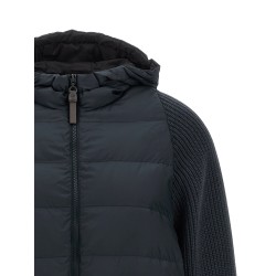 'Shiny Zipper Pull' down jacket