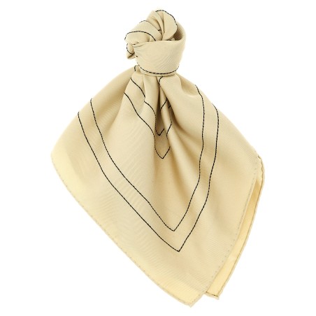 'Monogram' embroidered scarf