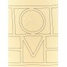 'Monogram' embroidered scarf