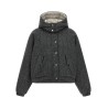 'Shiny Zipper Pull' down jacket