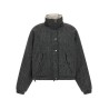 'Shiny Zipper Pull' down jacket