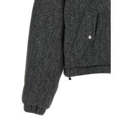 'Shiny Zipper Pull' down jacket