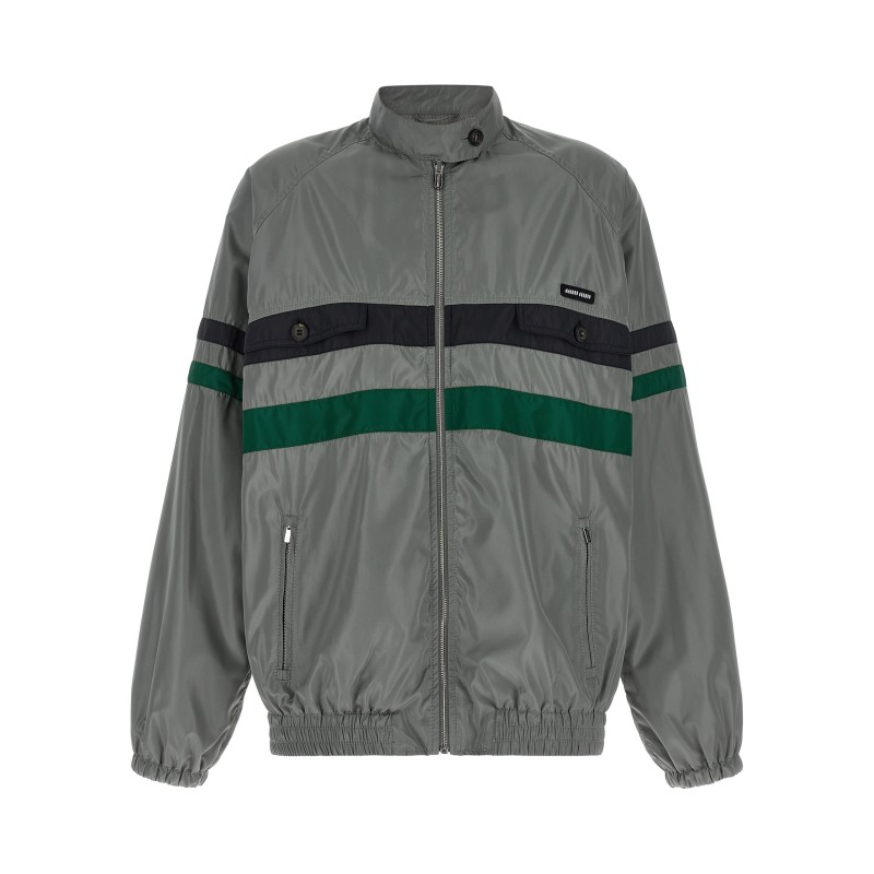 Silk blouson tec