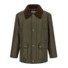 Shearling collar parka