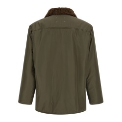 Shearling collar parka