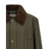 Shearling collar parka