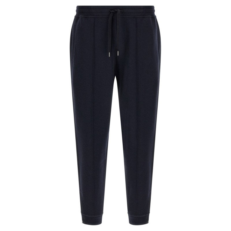 Cotton, cashmere and silk joggers