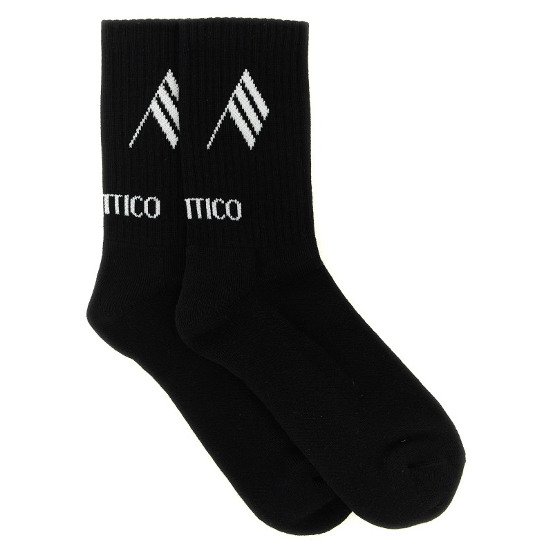 Logo intarsia socks