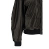 Shearling neck bomber jacket