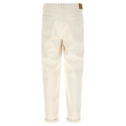 Garment-dyed denim jeans