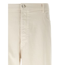 Garment-dyed denim jeans