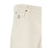 Garment-dyed denim jeans