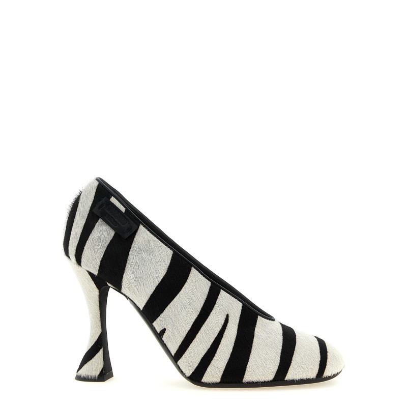 Zebra pony pumps