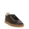 Suede and smooth calf sneakers