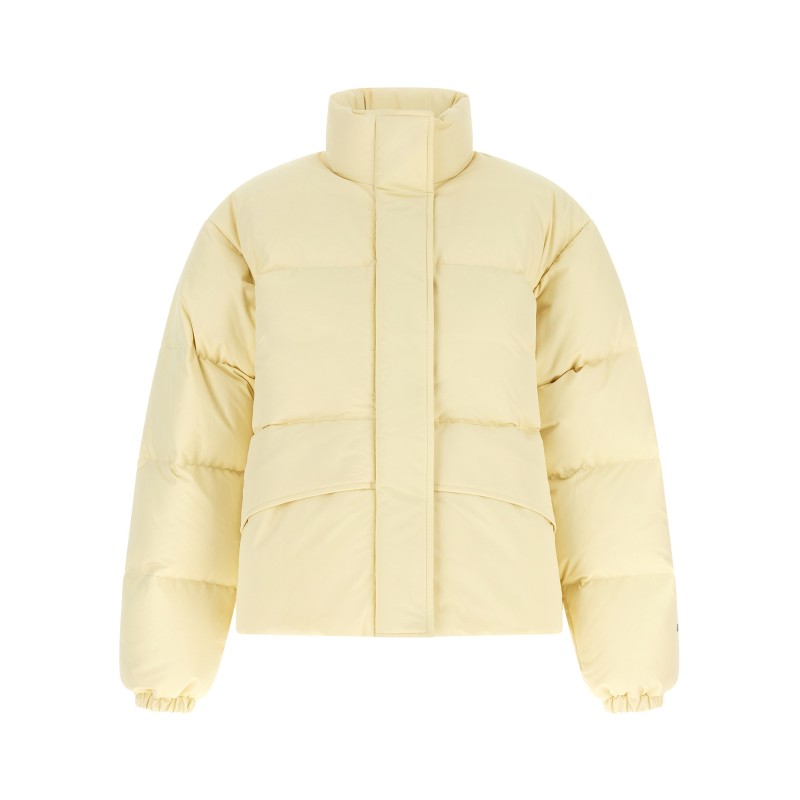 Technical fabric quilted down jacket
