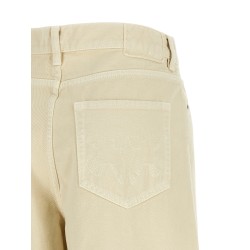 'Love Birds' embroidery jeans