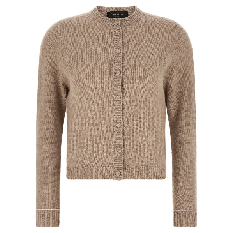 Covered buttons cardigan