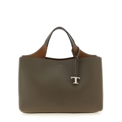 Small leather bucket bag