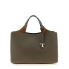 Small leather bucket bag