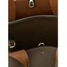 Small leather bucket bag
