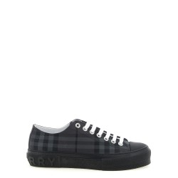 Check print sneakers