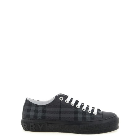 Check print sneakers