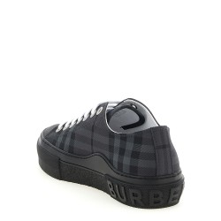 Check print sneakers