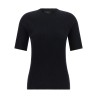 Ribbed knit t-shirt