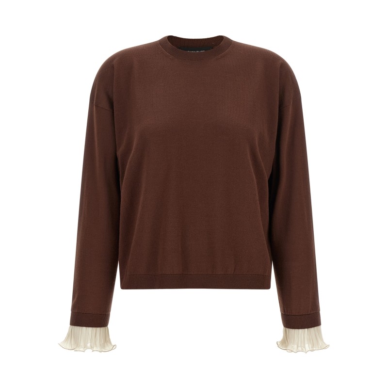 Pleated Cuffs Sweater