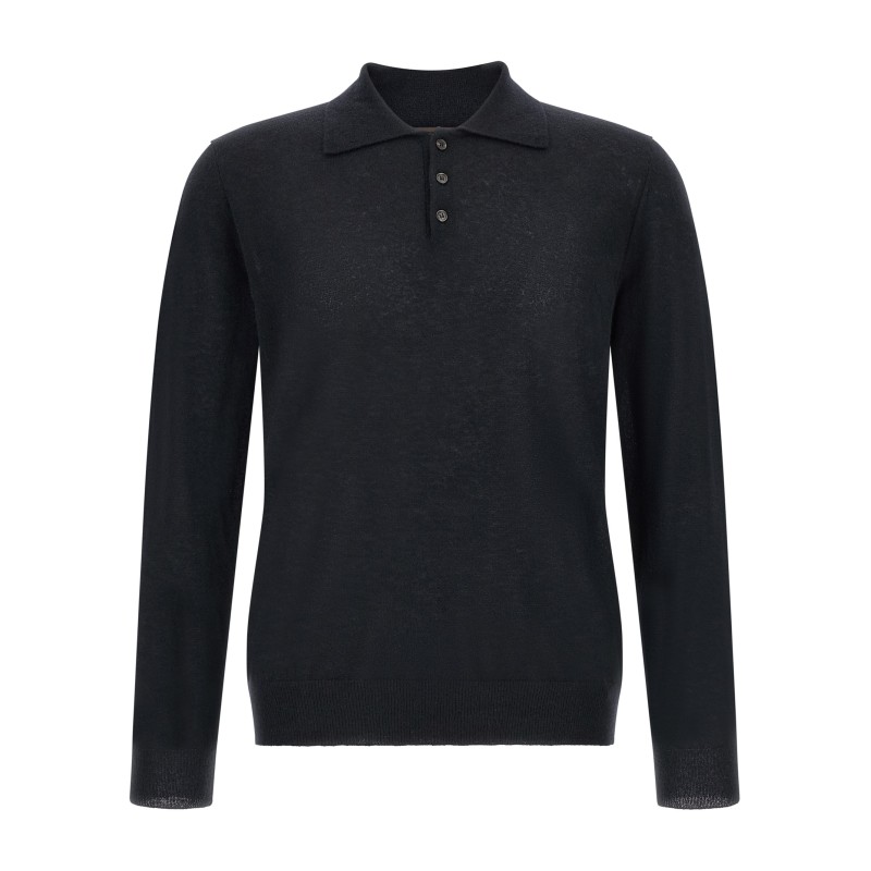 Cashmere polo shirt