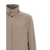 Virgin wool beaver bomber jacket