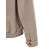 Virgin wool beaver bomber jacket