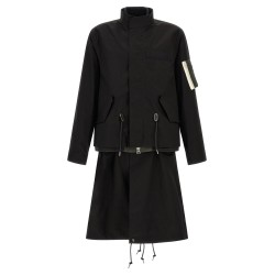 'Nylon Twill x Rip Stop' coat
