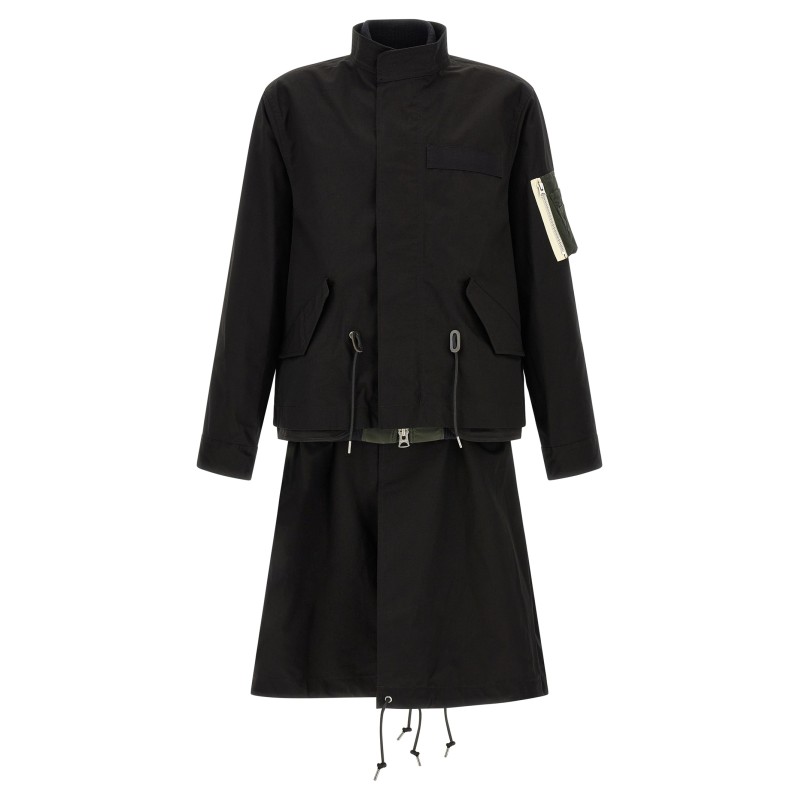 'Nylon Twill x Rip Stop' coat