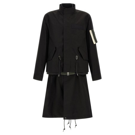 'Nylon Twill x Rip Stop' coat