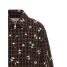 'Check Flower' bomber jacket