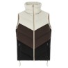 Chevron stitching padded vest