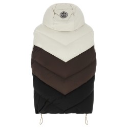 Chevron stitching padded vest