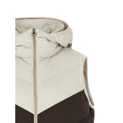 Chevron stitching padded vest