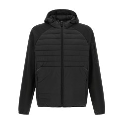 Two-material hoodie