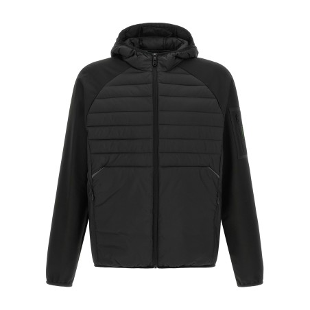 Two-material hoodie