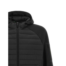 Two-material hoodie