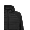 Two-material hoodie