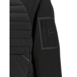 Two-material hoodie