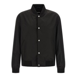 Monogram sleeve bomber jacket