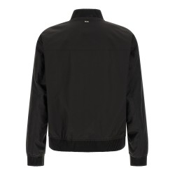 Monogram sleeve bomber jacket